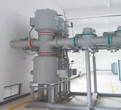 Voltage transformer and lightning arrester for 220kV GIS